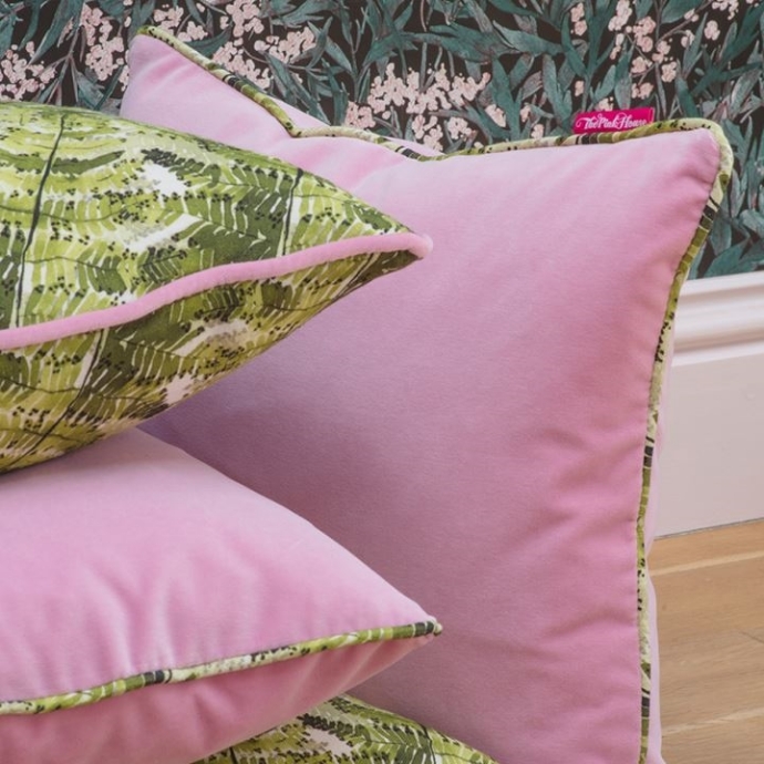 large pink sofa cushions