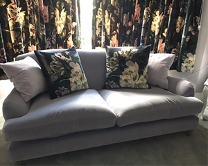 Customer Image: Lanharry 3 Seater Sofa in Designers Guild Varese Velvet Amethyst