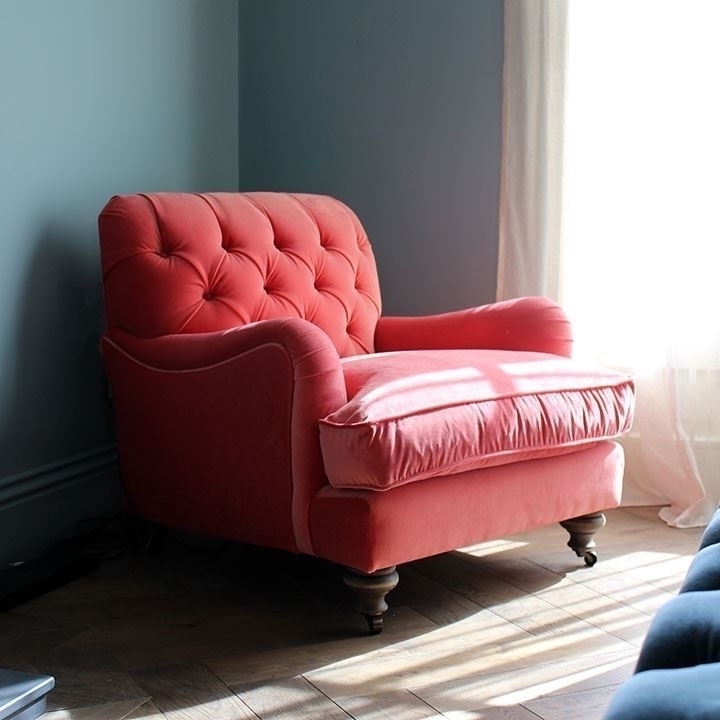 Shop Our Edit: Chiddingfold Chair in Linwood Tango Velvet Flamingo