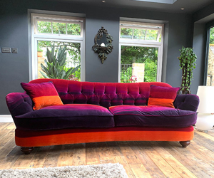 Customer Photos: Fairmont Large 4 Seater Sofa in Harlequin Amazilla Velvet