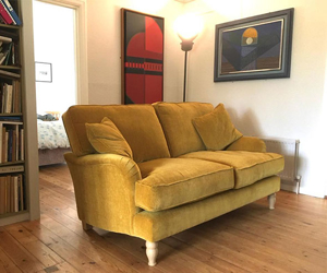 Customer Photos: Alwinton Small 2 Seater Sofa in Warwick Velluto Turmeric