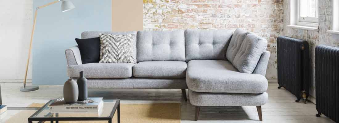 old street grey corner sofa