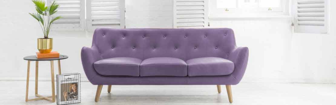 Purple Sofas Fabric British Bespoke Purple Sofas