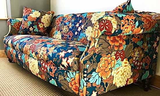 liberty fabric sofa floral