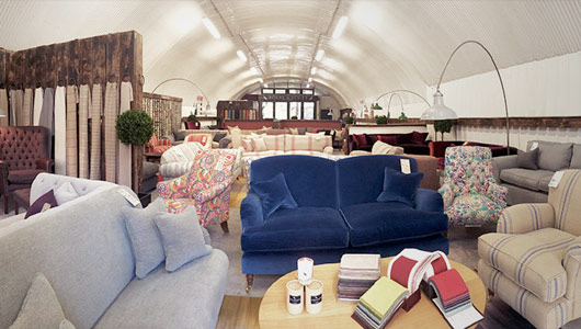 Sofas Bespoke British And Handmade Stuff Battersea Sofa Showroom Inside Image